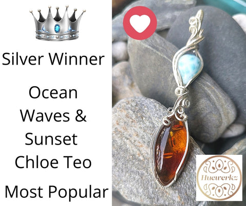 Ocean Waves Sunset by Chloe Teo
