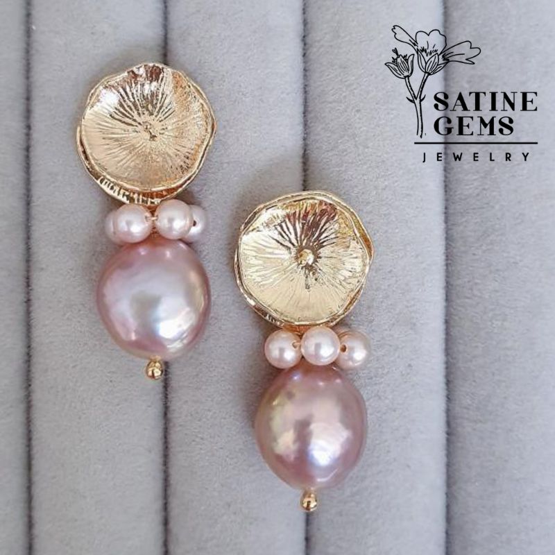 Lily Pad Blossom Earrings